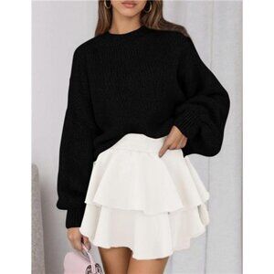 Sweaters for Women 2026 Fall Chunky Knit Long Sleeve Crew Neck